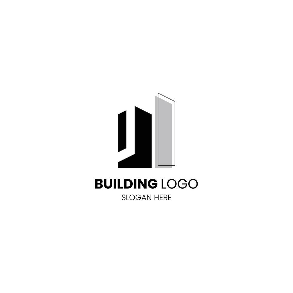 Letter O building logo for construction, architecture, and property company vector
