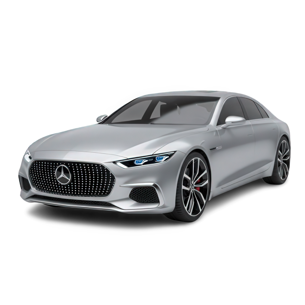 Minimal Concept Car Mockup with Clean and Smooth Vehicle Render png