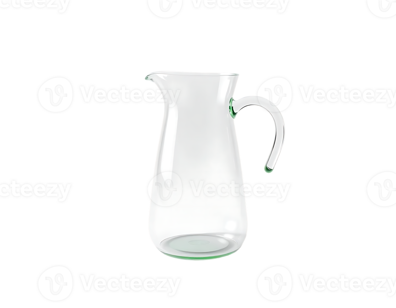 Elegant Glass Pitcher on Transparent Background png
