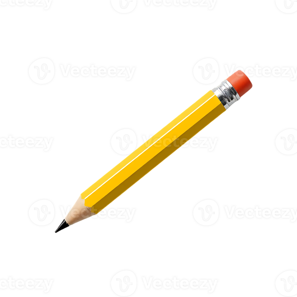 Yellow pencil on a transparent background png