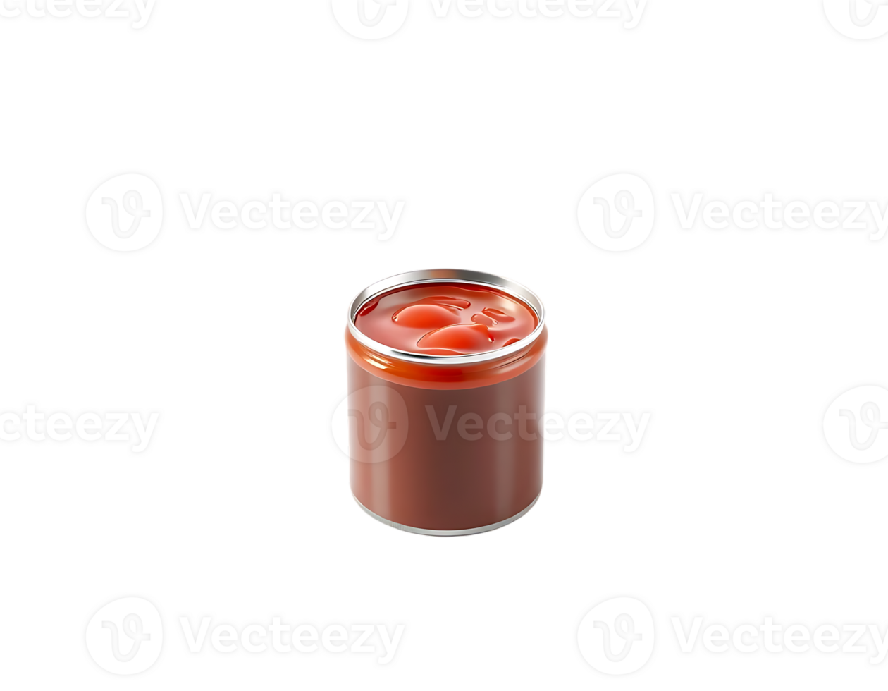 A can of tomatoes, 3D rendered on a transparent background png