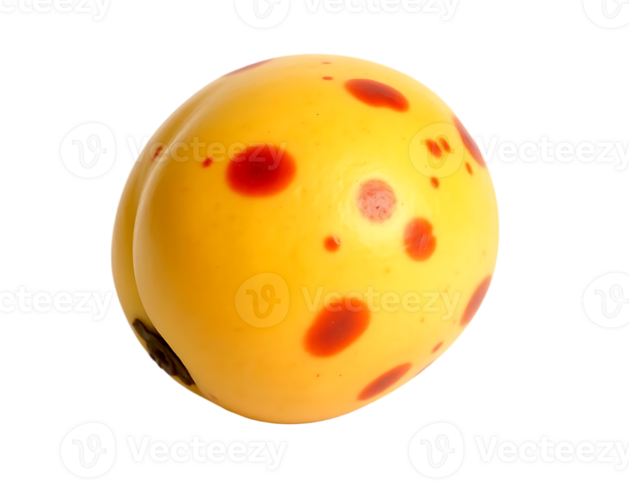 Close-up of a Lulo Fruit with Reddish Spots png