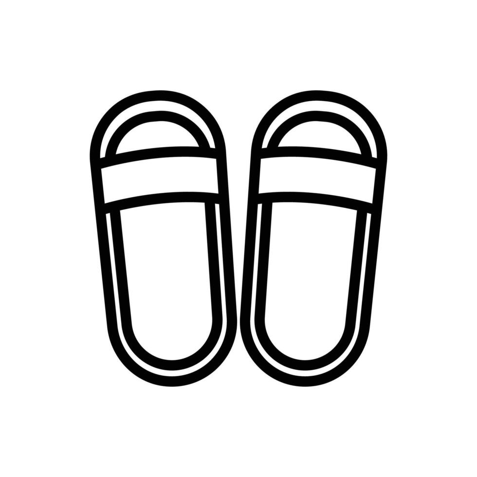 wellness sandals icon vector