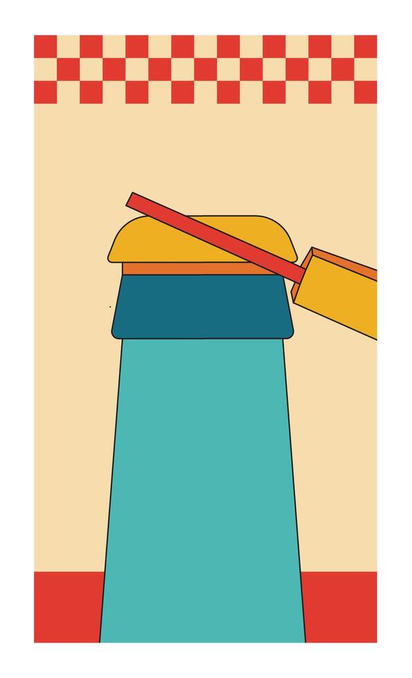 Illustration design template open bottle vector
