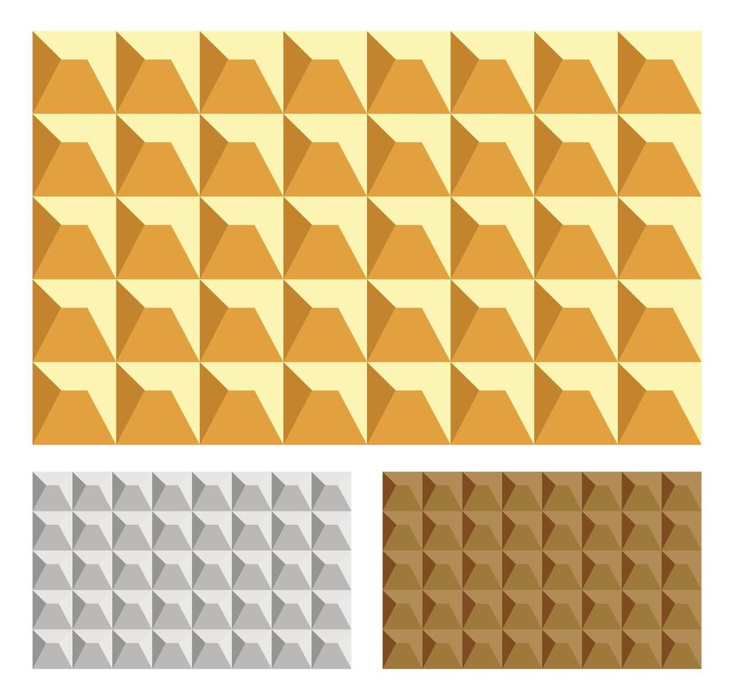Illustration gold , silver and copper block mineral vector