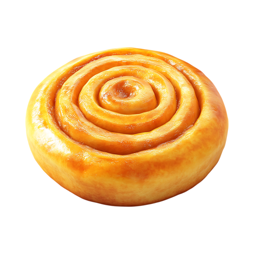 a pastry with a spiral pattern on transparent background png