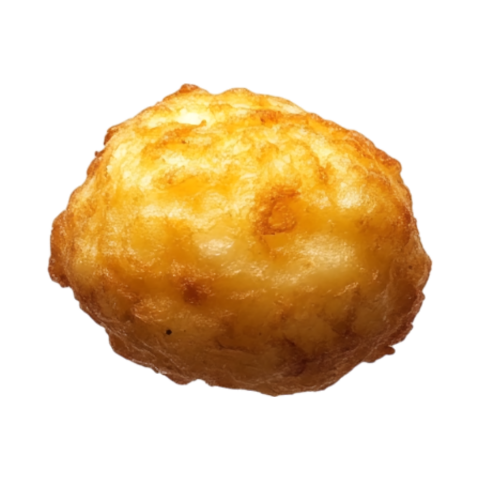 a fried cheese ball on a transparent background png