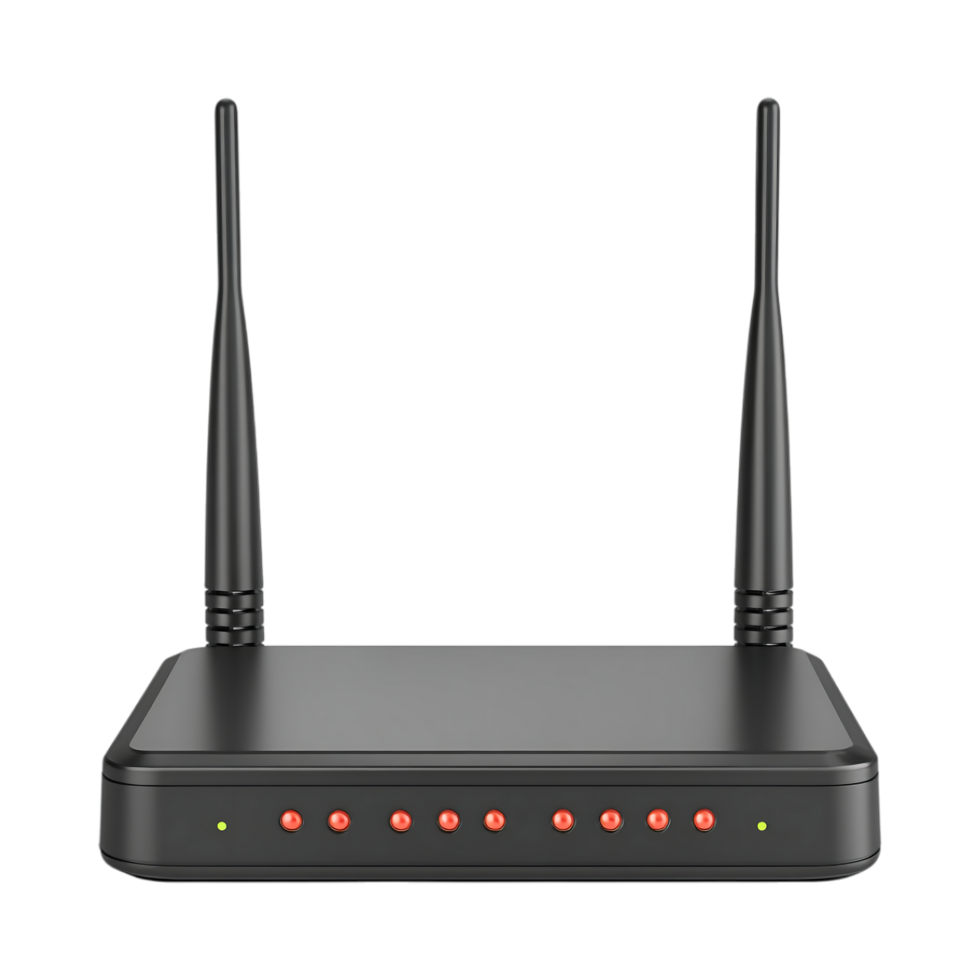 wireless router, wifi router on transparent background png
