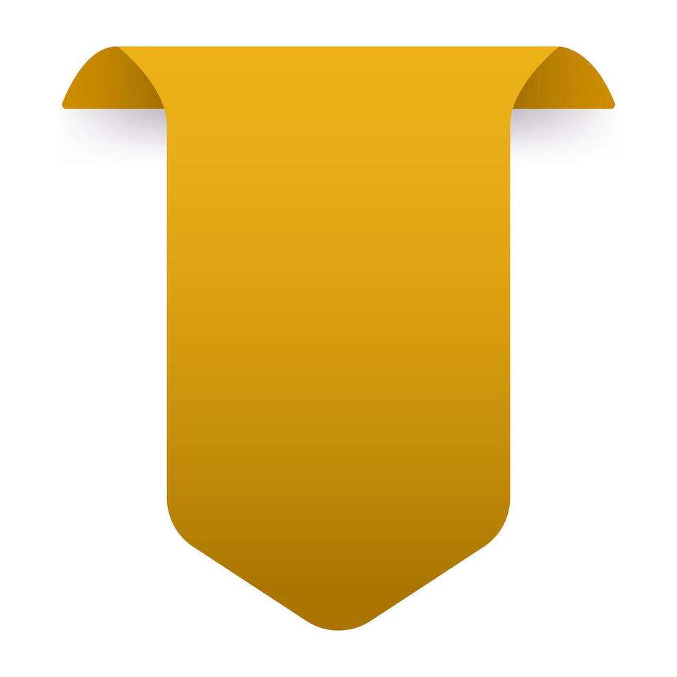 Modern Gold Gradient Price Label Down Arrow with Smooth Effect for Sale and Promotion vector
