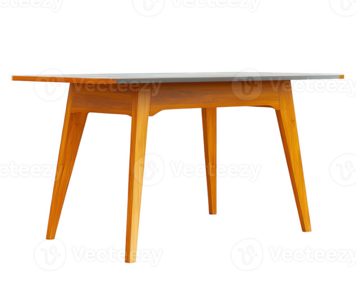 Elegant wooden table with a modern design, perfect for modern homes and interior design projects. png