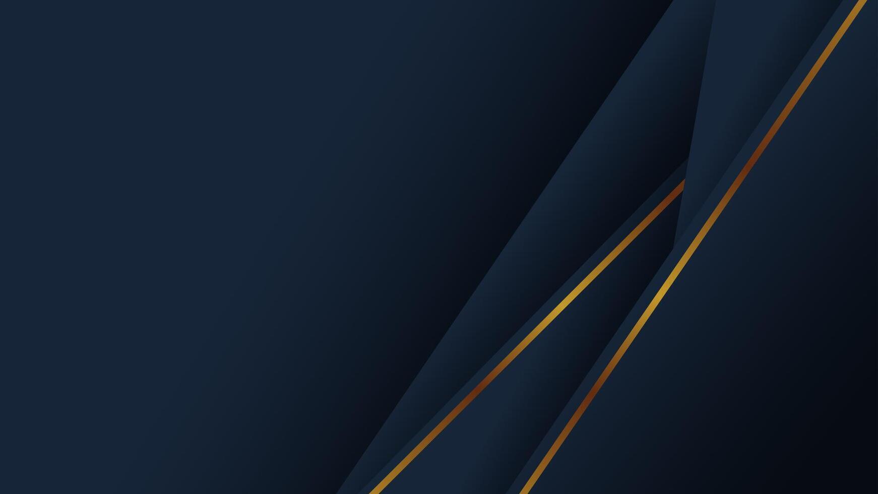 Dark blue abstract background layered with sparkling gold lines vector