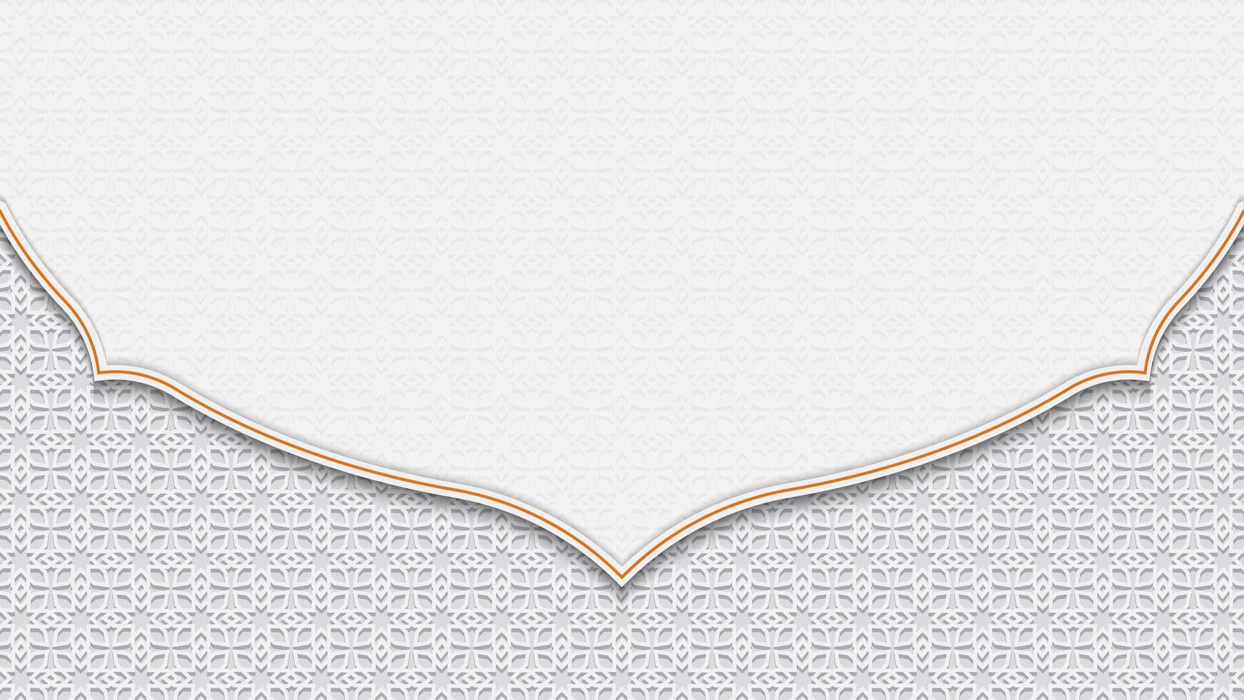 Islamic decorative background half circle vector