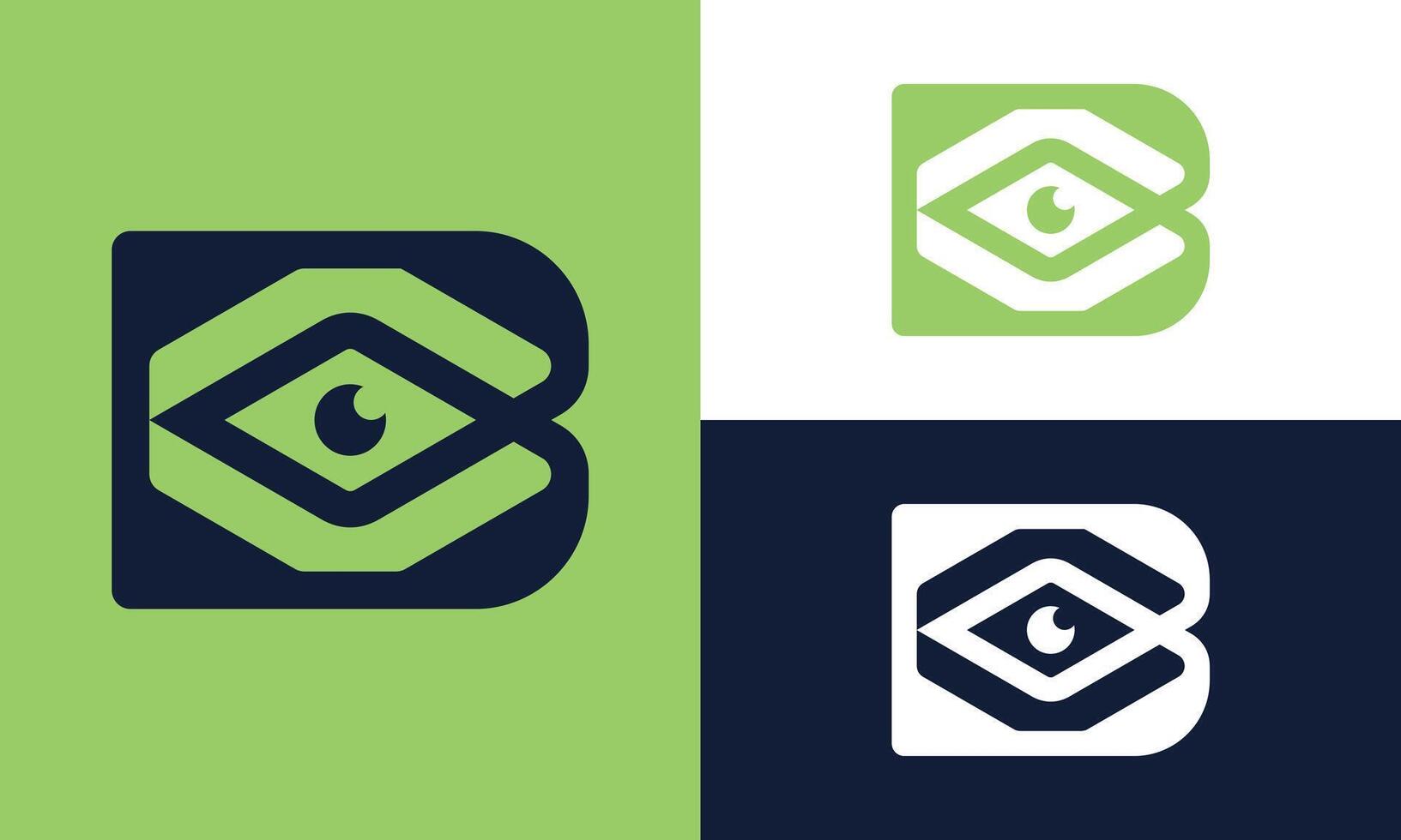 B vision letter logo. vector
