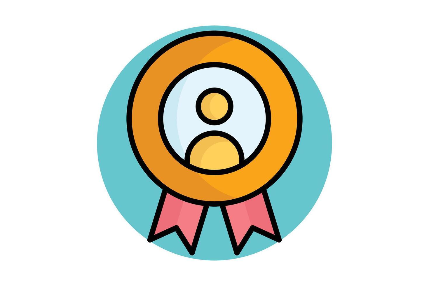 Brand identity icon. colored outline icon style. icon related to branding. business elements illustration vector