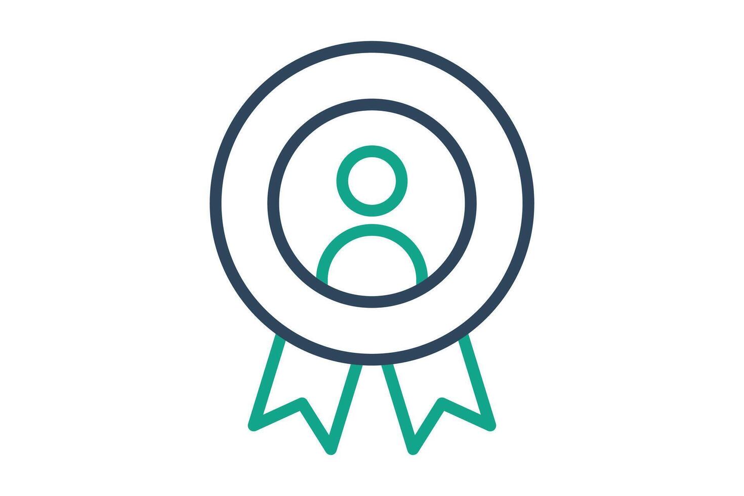 Brand identity icon. line icon style. icon related to branding. business elements illustration vector