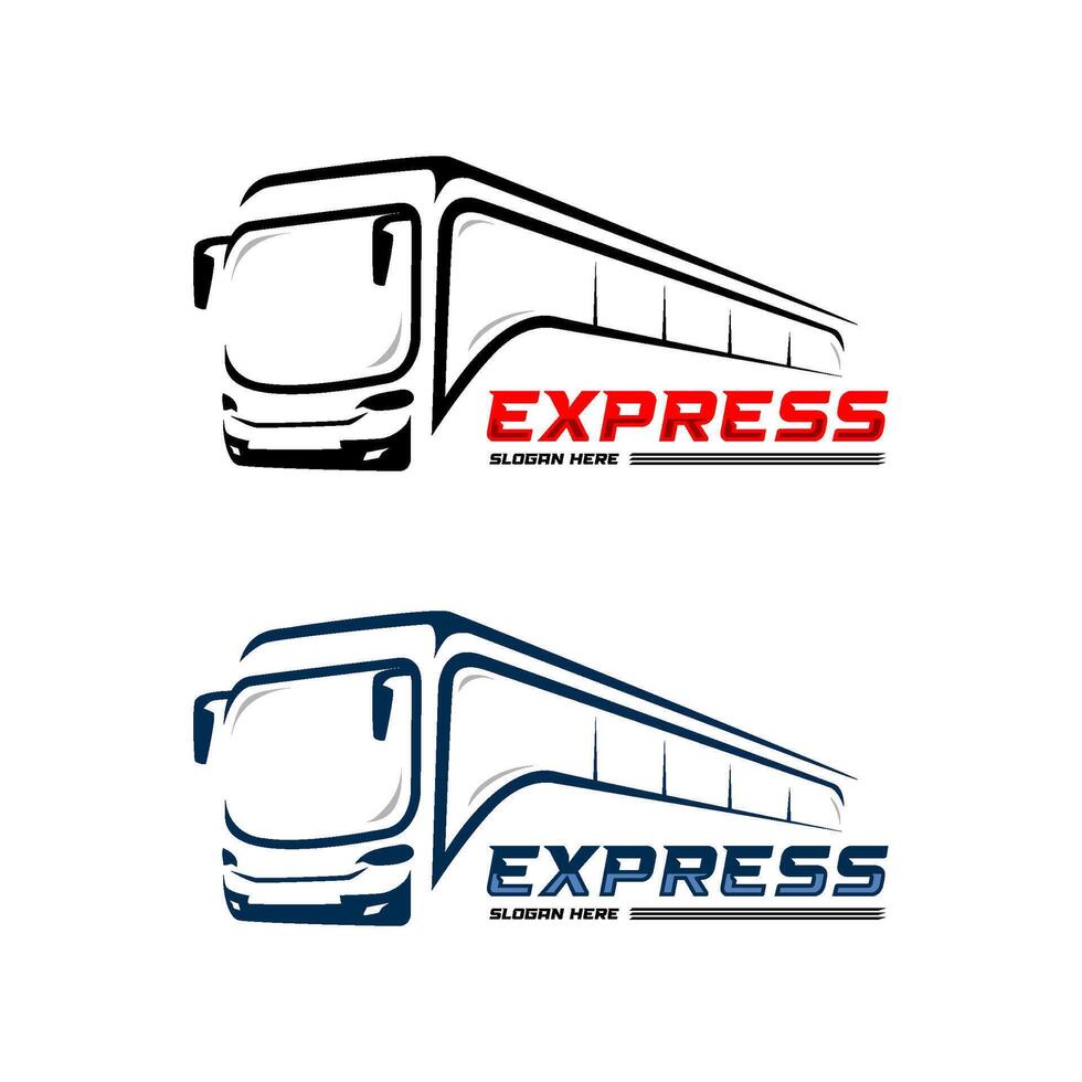 express bus transportation service logo abstract design vector