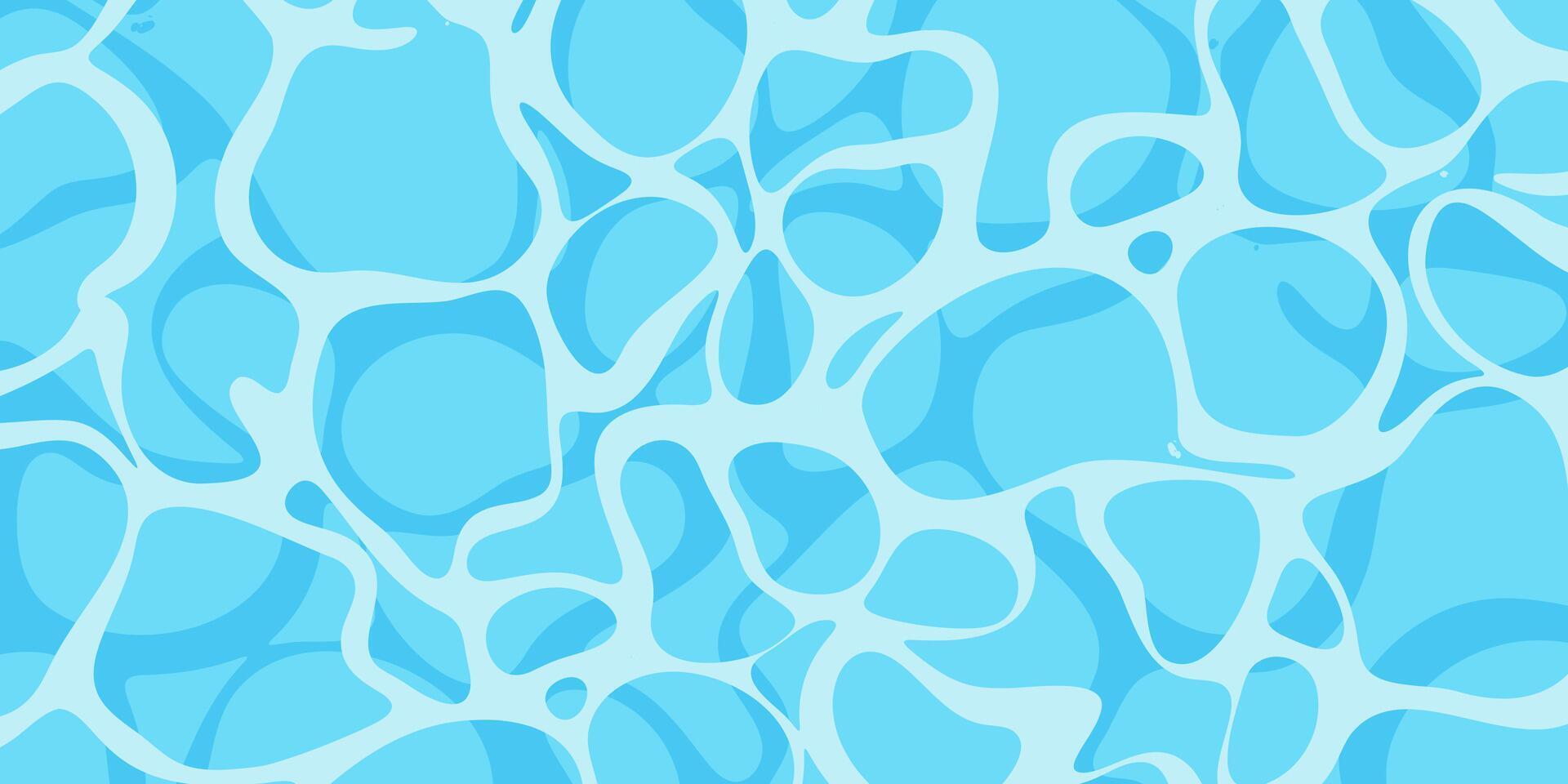 Water Surface Pool Background. Water ripple top view textured pattern design. Sun light reflection top view swimming pool, ocean, and sea background. Summer Background. vector
