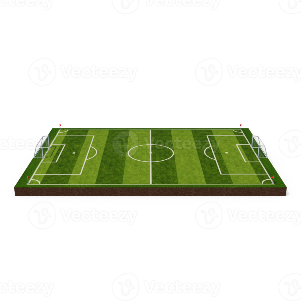 3d SOCCER FIELD png