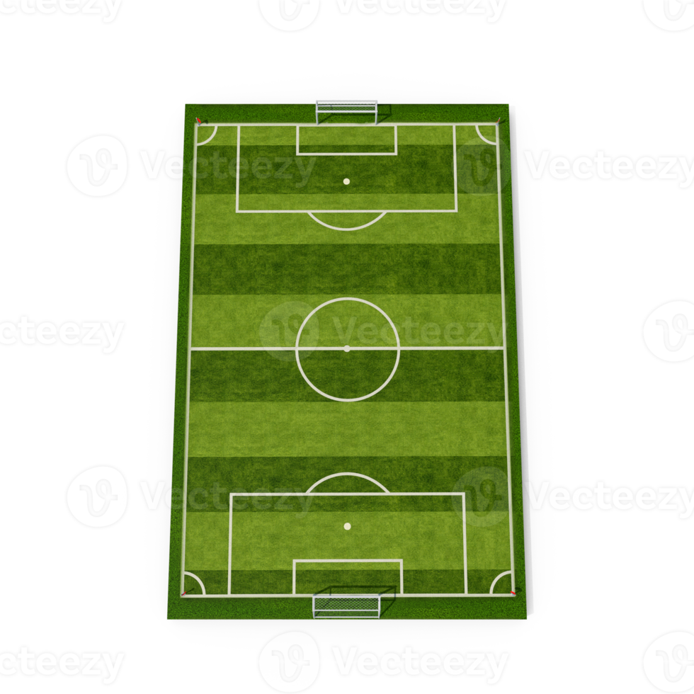 3d SOCCER FIELD, Top view png