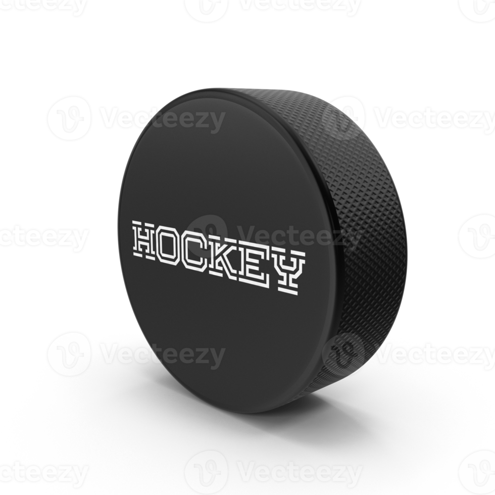 hockey puck Isolated on transparent background, png