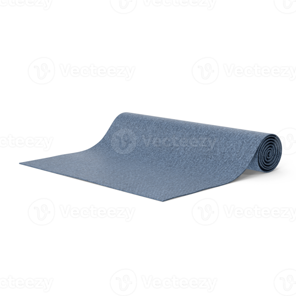 Rolling grey carpet isolated on transparent background png