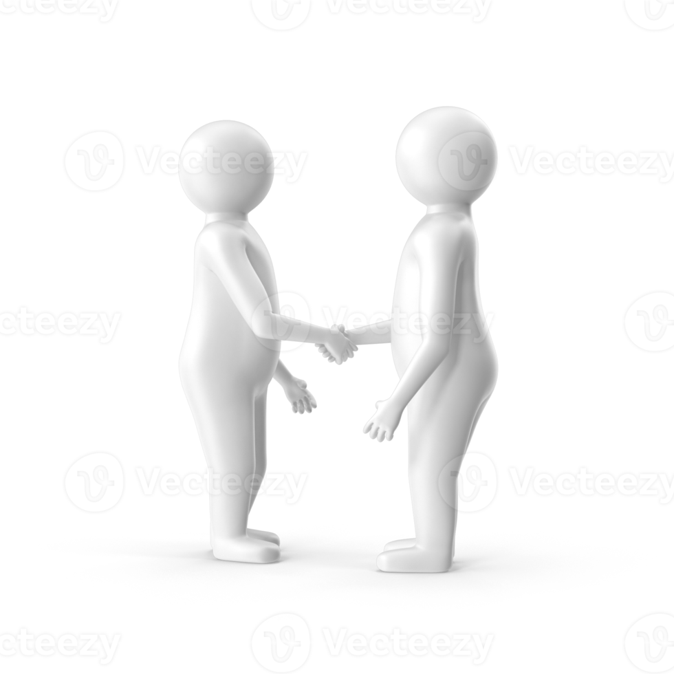 Business Agreement Handshake 3d png