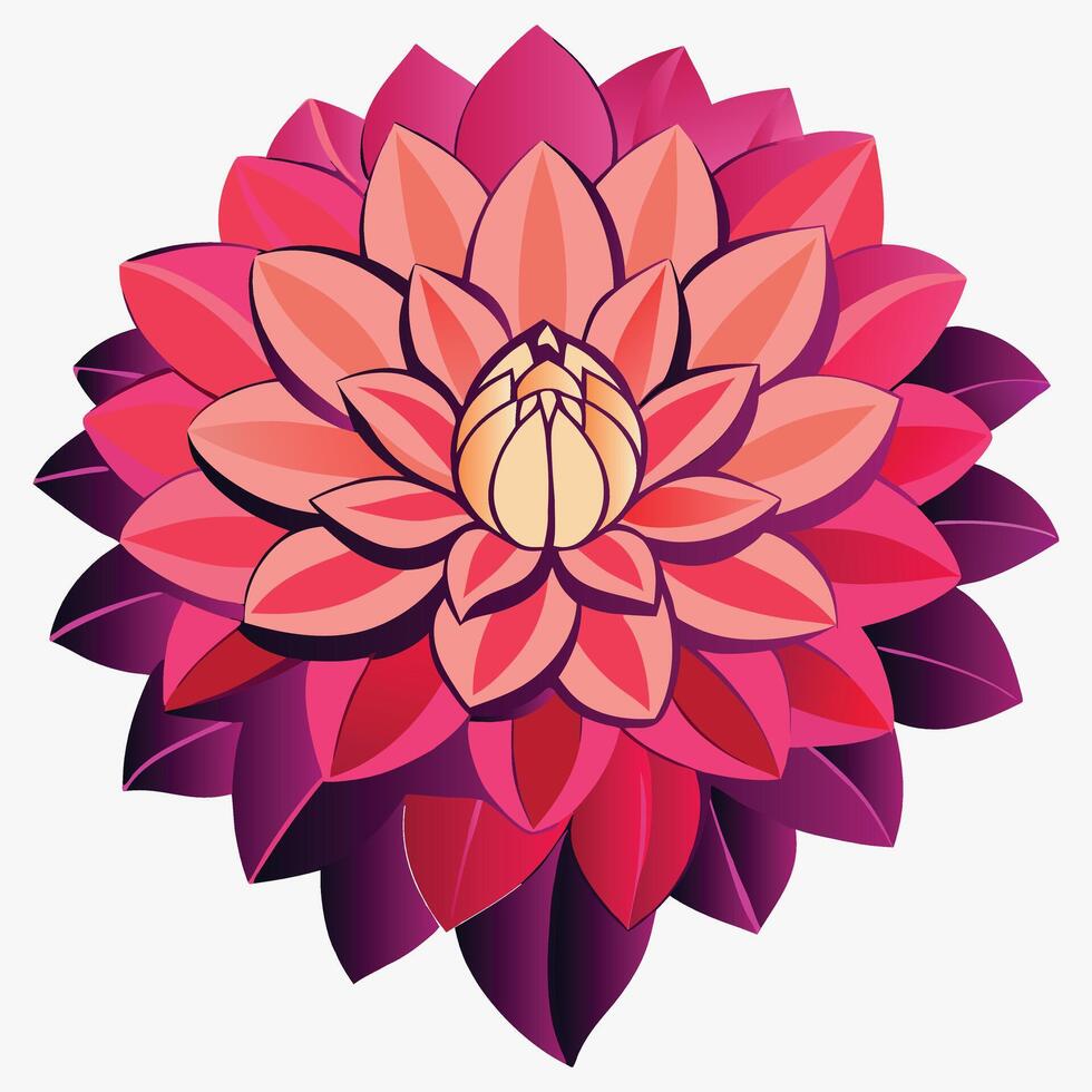 Dhulia Flower On White Background vector