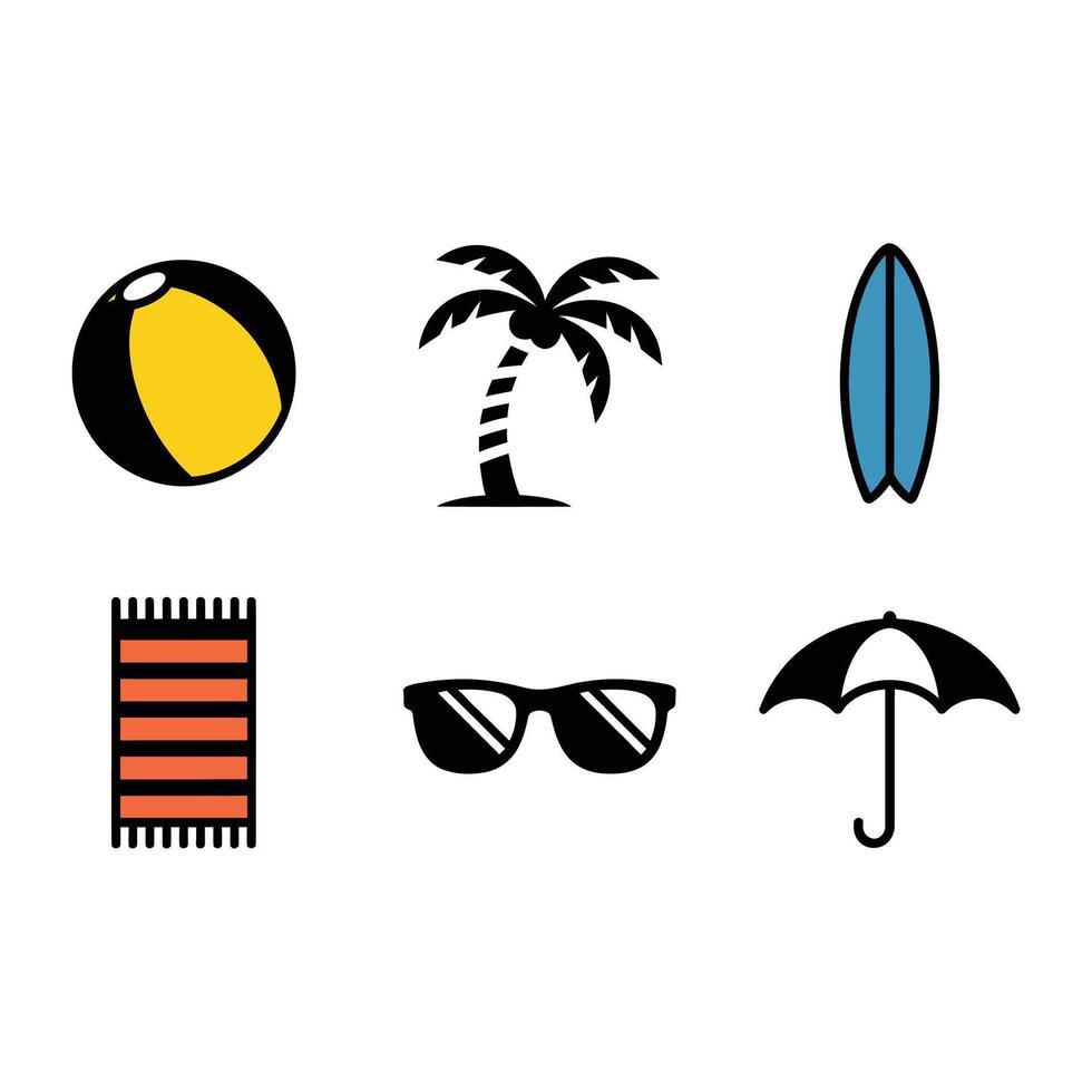 Healthy Summer icon for Outdoor Gatherings vector