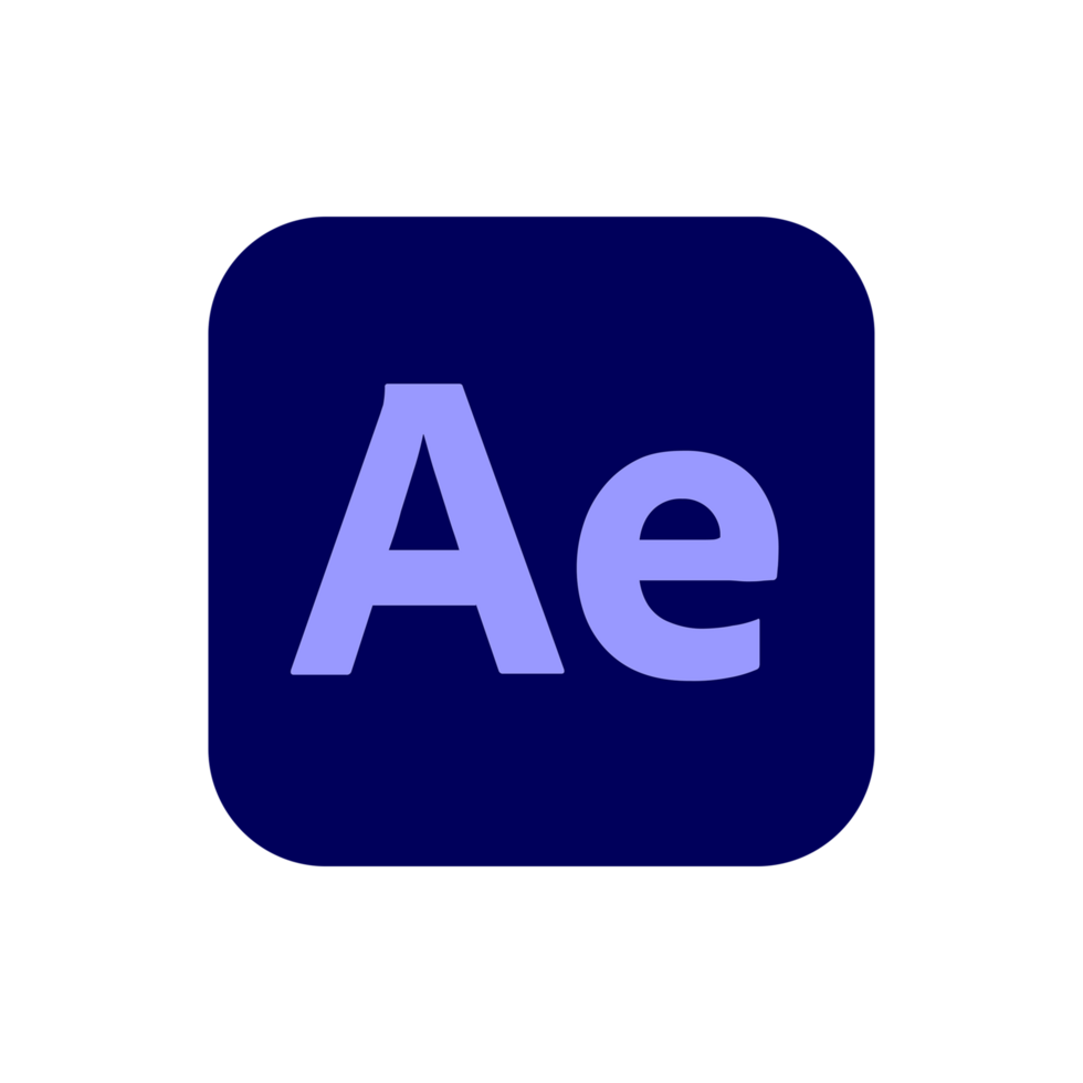 Adobe After Effects CC Icon, App Logo Editable Transparent Background, Premium Social Media Design for Digital Download png