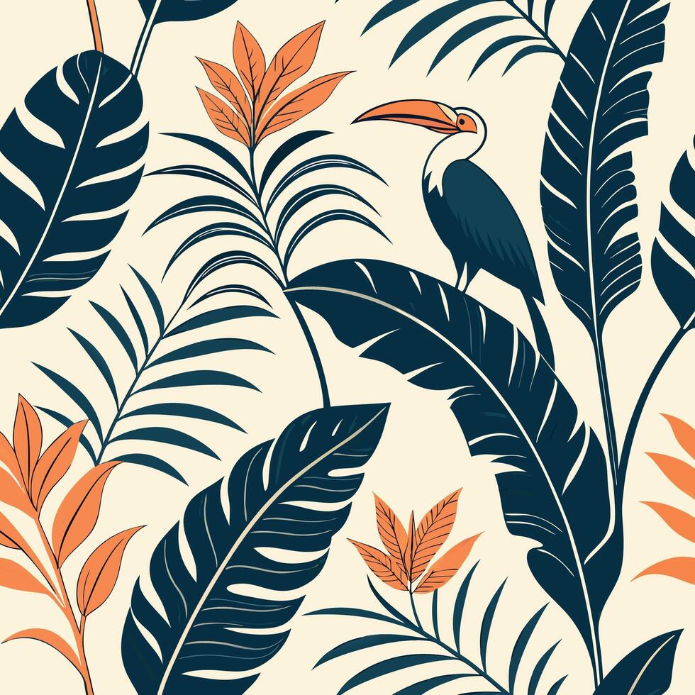 hand painted floral seamless pattern for boho weddings vector