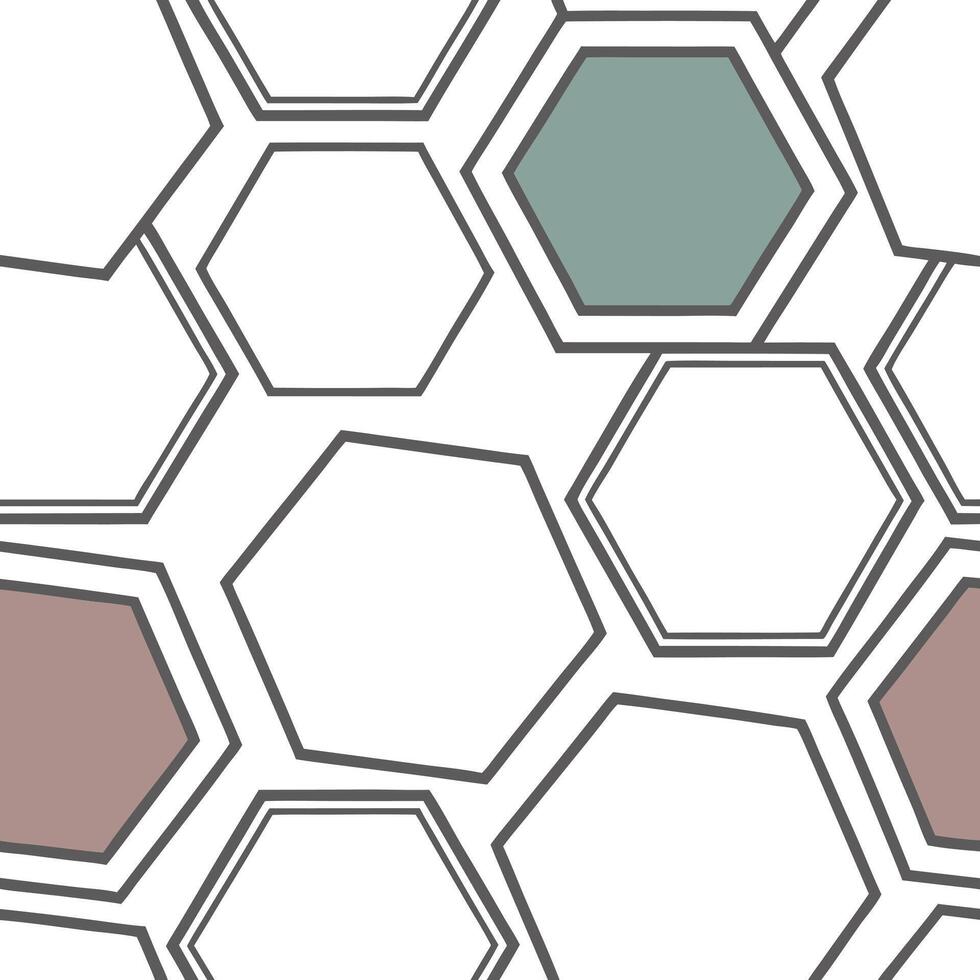 bauhaus inspired seamless pattern with structured floral arrangements vector
