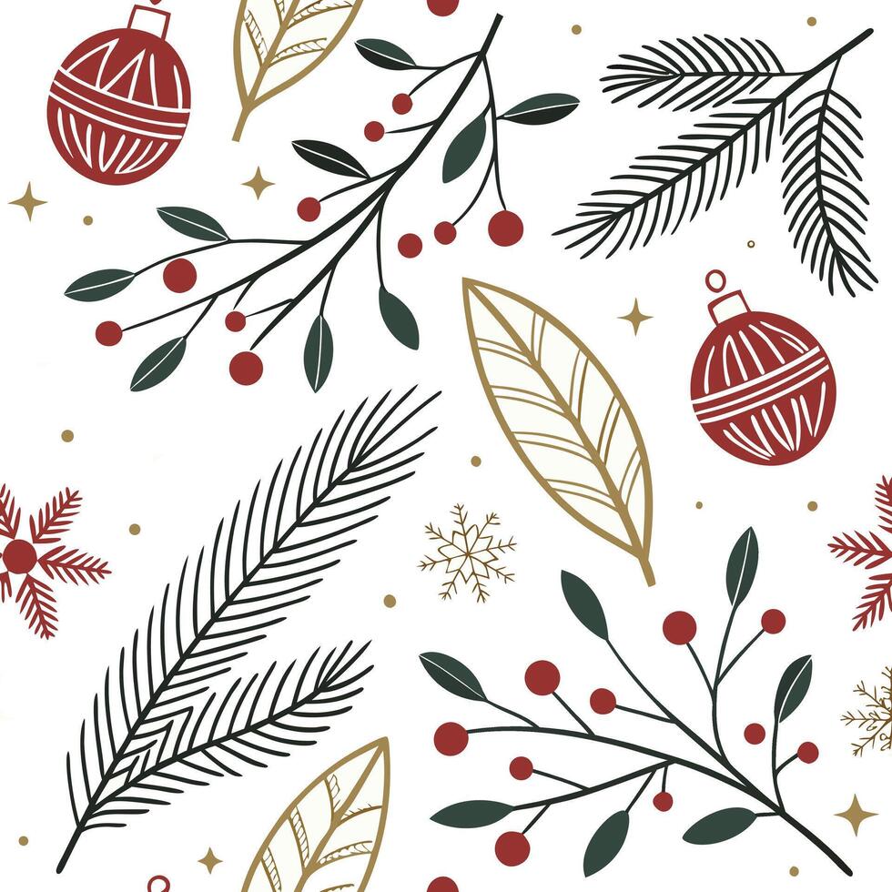 retro floral seamless pattern with bold color and stylized petals vector