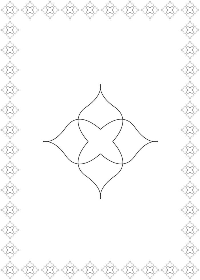 Floral Abstract Design with Frame illustration vector