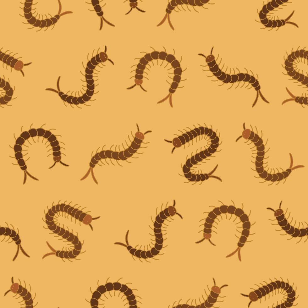 Centipede Pattern Illustration Seamless for Wallpaper Background Cover Packaging vector