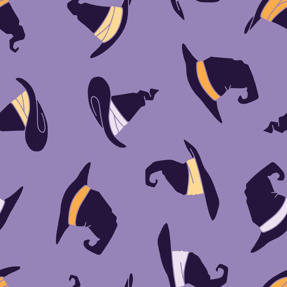 Wizard Hat Seamless Pattern Background for Surface Print Fabric Fashion Wrapping vector