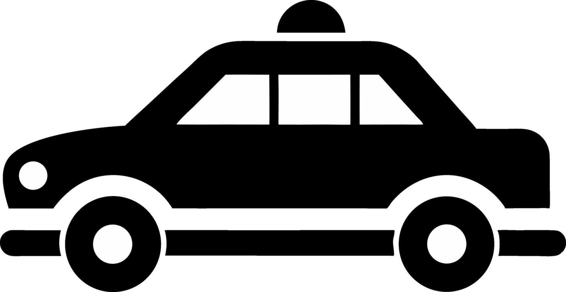 Taxi Sign Silhouette Illustration vector