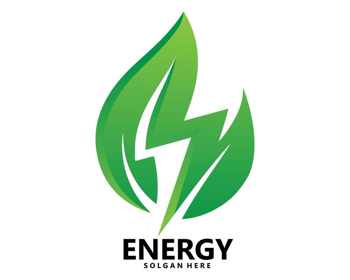 Green Energy Logo Icon Template vector