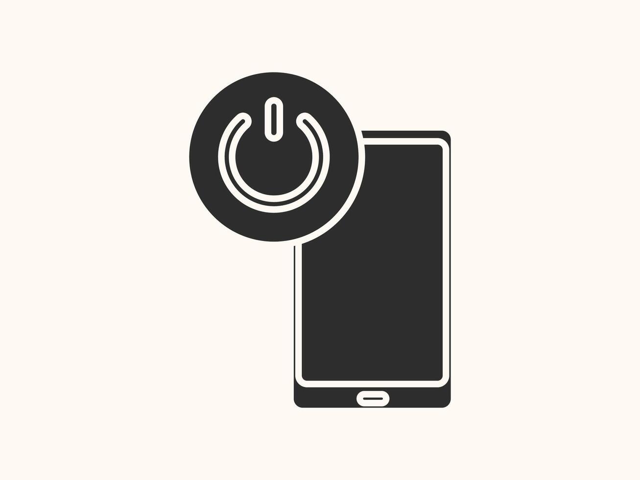 phone off icon featuring a phone handset with a slash vector