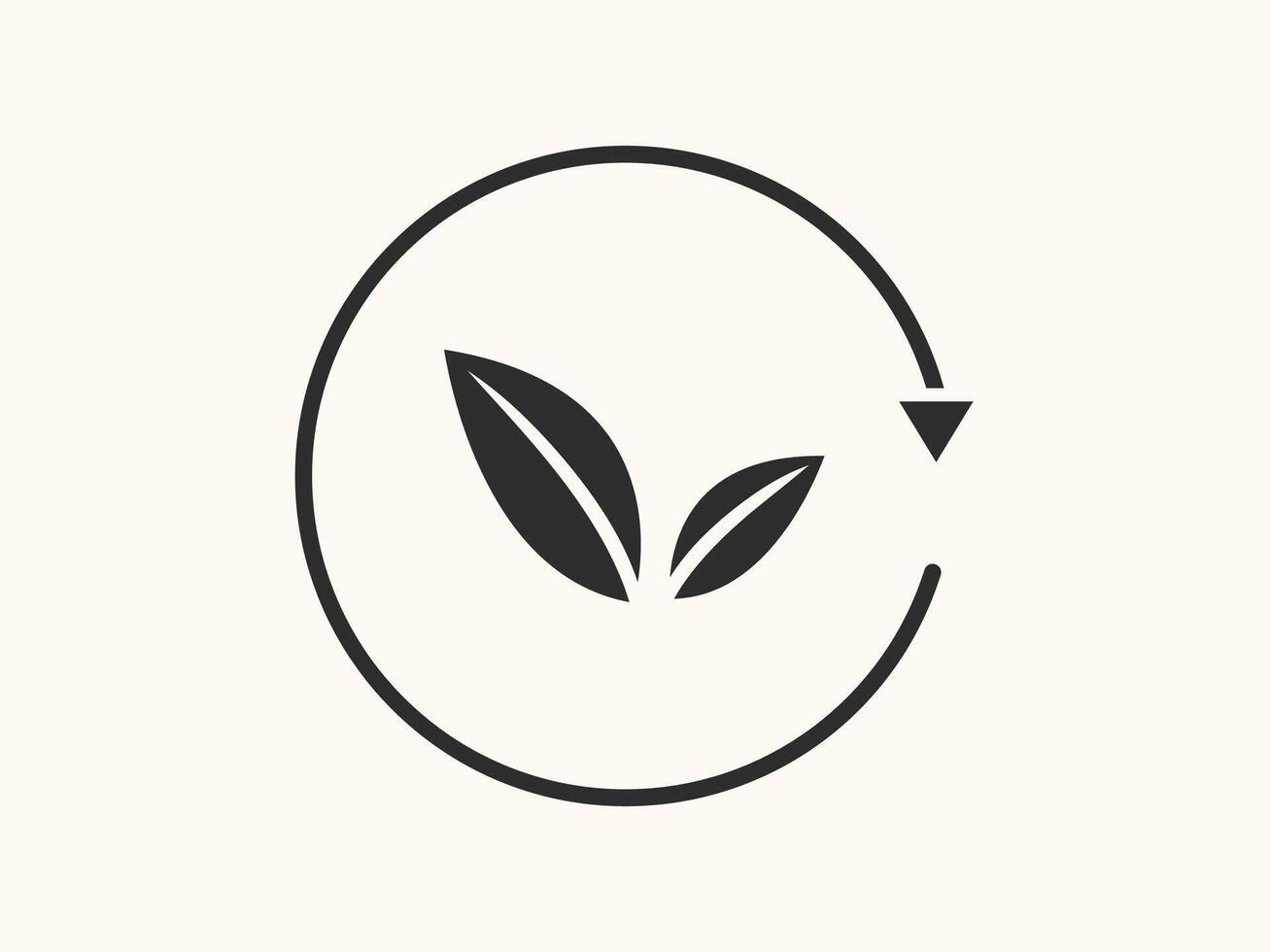 detox icon featuring a leaf symbol vector