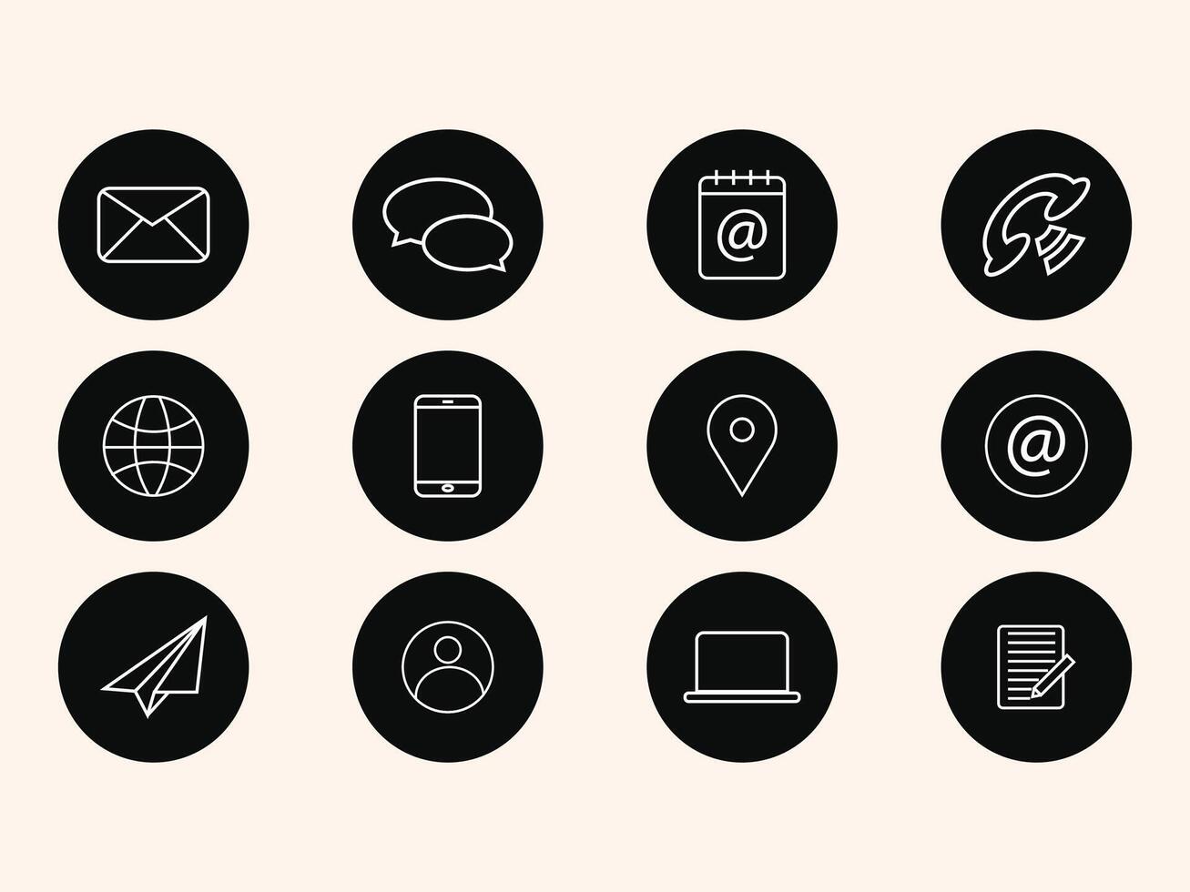 company connection icon set design vector