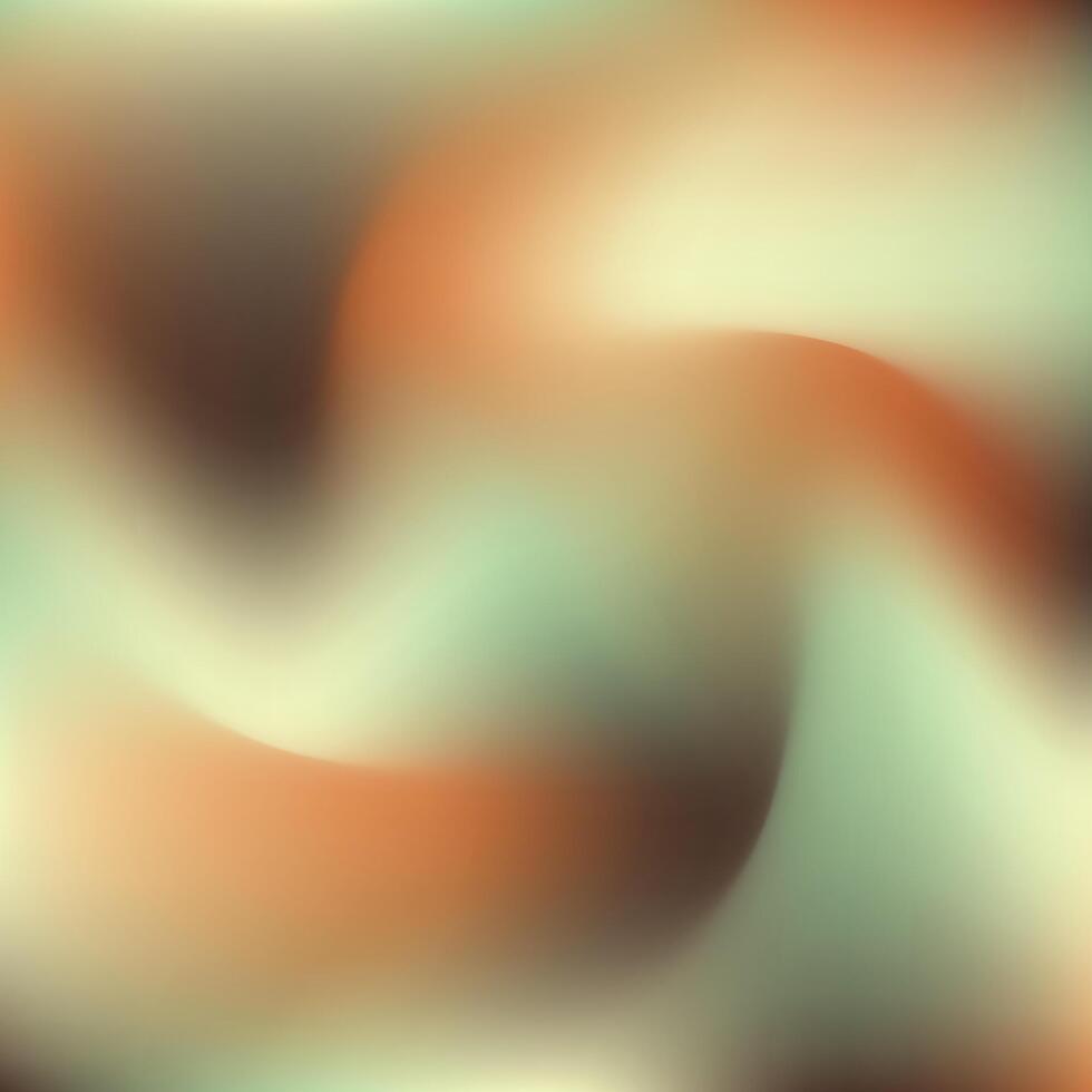 Abstract background with orange, green and white swirls vector