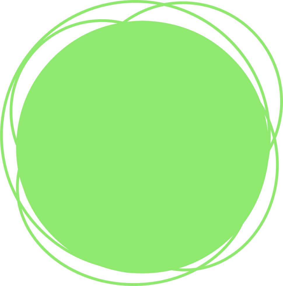 Green circle frame png