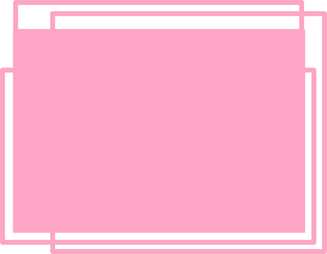 Pink frame for notes png