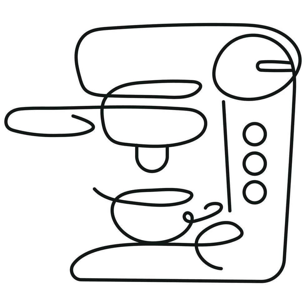 coffee machine icon for making different types of coffee, for logos and other designs vector
