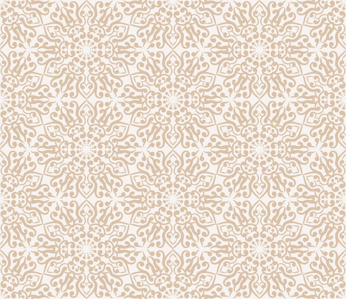 damask seamless pattern with Ornamental Motifs for Decor Design. vector