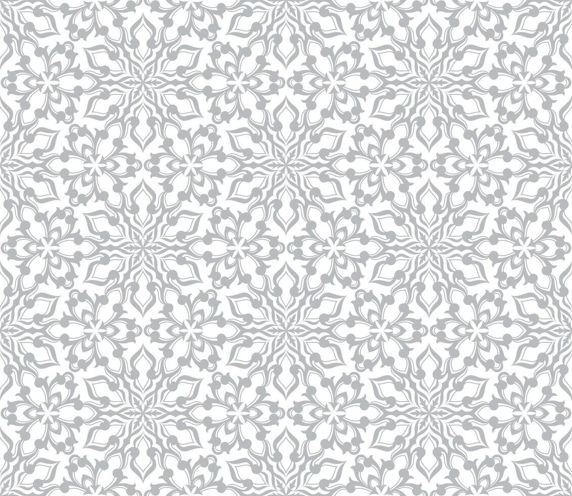 damask seamless pattern with Ornamental Motifs for Decor vector