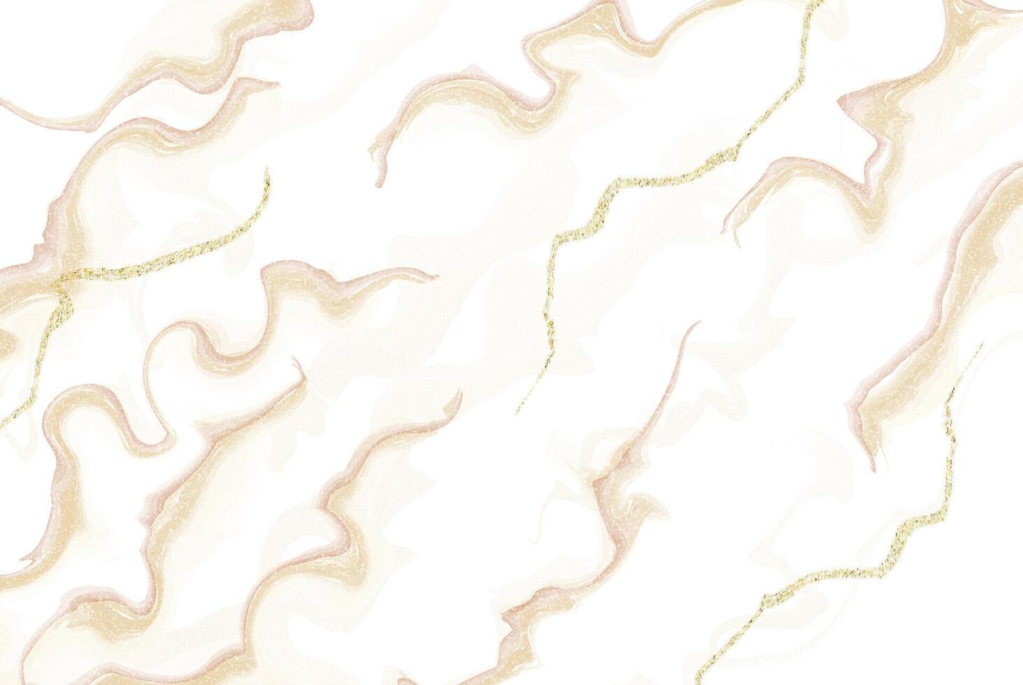 Elegant gold hand painted alcohol ink background design vector