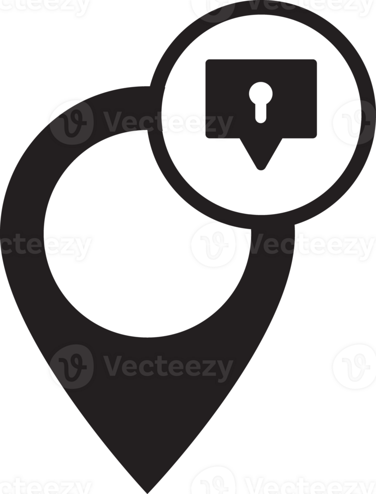 location with security icon png
