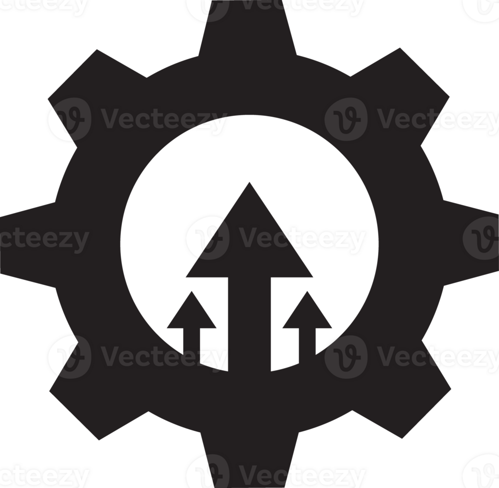 gear setting with arrow icon png
