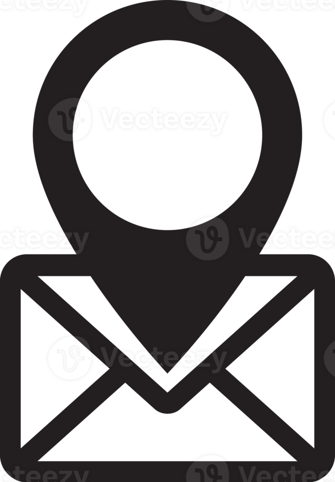 envelope with location icon png